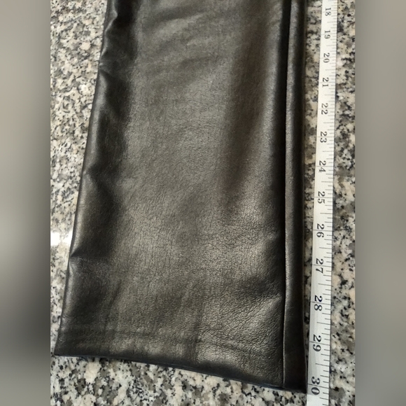 Aritzia Wilfred The Melina, Black, Vegan Leather, High Rise, 5 pockets, Size 12 - Picture 12 of 14